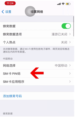 澄城苹果14维修网分享如何给iPhone14的SIM卡设置密码 