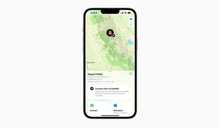 澄城苹果14维修分享iPhone14系列中 FindMy功能通过卫星分享位置方法教程 